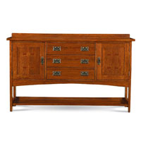 Mission Oak Dining Server