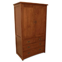 Mission Oak Armoire