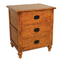 Bali 3 Drawer Nightstand