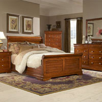 Belle Provence Queen Sleigh Bed