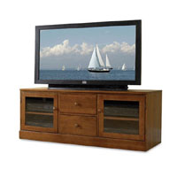 Cherry Expressions Plasma TV Stand with Glass Doors