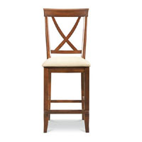 French Classics Bar Chair w/ X back (fabric seat)