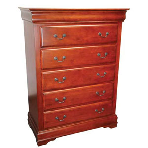 Louie Philippe 5 Drawer Chest