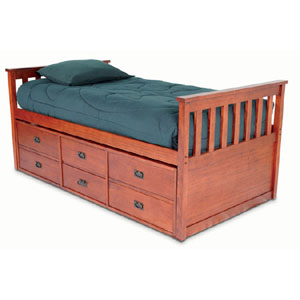 Mission Youth Full Captains Bed