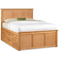 Townhouse Cal King Pedestal Bed In Natural Finish