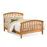 Townhouse Cal King Slat Bed In Natural Finish