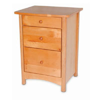Sea Coast 3 Drawer Nightstand