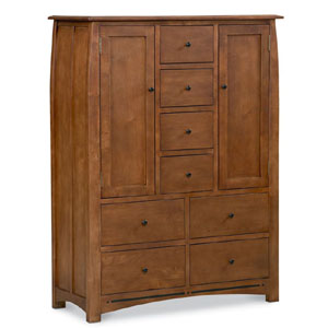 Sequoia Maple Chest with 2 Doors and 8 Drawers