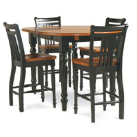 Jamestown Round Bar Table with 18w leaf