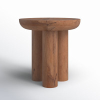 Hailie Solid Wood 3 Legs End Table by Birch Lane