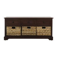 Adayla Solid Wood Drawers Storage Bench by Birch Lane