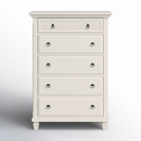 Onyx 5 Drawer Chest, White by Birch Lane