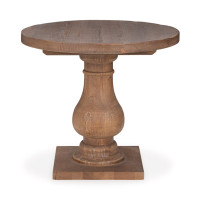 Farrer Solid Wood Pedestal End Table by Ophelia and Co.