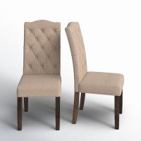 Bianca Tufted Parson Chairs by Birch Lane