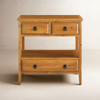 Sadie 31.9" Solid Wood Console Table by August Grove