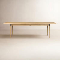 Yanely Butterfly Leaf Acacia Solid Wood Dining Table by Birch Lane