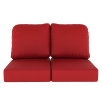 Amala Indoor/Outdoor Sunbrella® Loveseat Cushion by Birch Lane