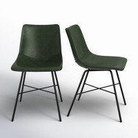 Bela Leather Dining Chair by Birch Lane