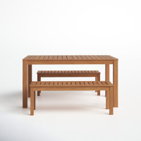 Summerton Outdoor Teak Rectangular 4 - Person 59