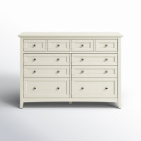 Melusina 10 Drawer 60" W Solid Wood Double Dresser by Birch Lane