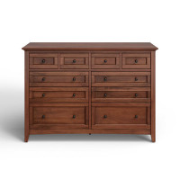 Melusina 10 Drawer 60" W Solid Wood Double Dresser by Birch Lane