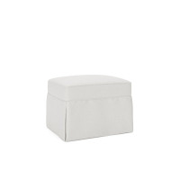 Amari 33" Rectangle Slipcovered Ottoman by Wayfair Custom Upholstery