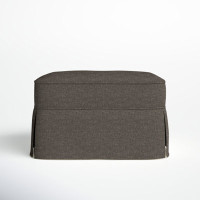 Amari 33" Rectangle Slipcovered Ottoman by Wayfair Custom Upholstery