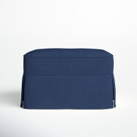 Amari 33" Rectangle Slipcovered Ottoman by Wayfair Custom Upholstery