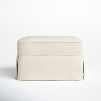 Amari 33" Rectangle Slipcovered Ottoman by Wayfair Custom Upholstery