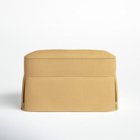 Amari 33" Rectangle Slipcovered Ottoman by Wayfair Custom Upholstery