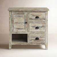 Castile Solid Wood 1 - Door Accent Cabinet by Birch Lane