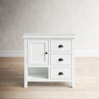 Castile Solid Wood 1 - Door Accent Cabinet by Birch Lane