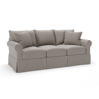 Amari 90" Round Arm Standard Sofa with Reversible Cushions by Wayfair Custom Upholstery