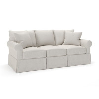 Amari 90" Round Arm Standard Sofa with Reversible Cushions by Wayfair Custom Upholstery