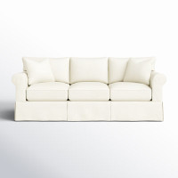 Amari 90" Round Arm Standard Sofa with Reversible Cushions by Wayfair Custom Upholstery