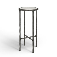Evelynn Glass Cross Legs End Table by Joss and Main