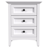 Melusina 3 Drawer Solid Wood Nightstand by Birch Lane