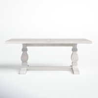Kinston 78" Solid Wood Trestle Dining Table by Birch Lane