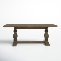 Kinston 78" Solid Wood Trestle Dining Table by Birch Lane