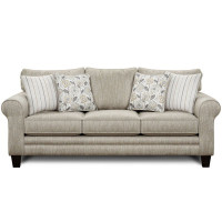 Aurora 88" Rolled Arm Sofa with Reversible Cushions by Sand and Stable