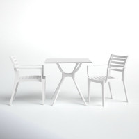 Cordelia Square 2 - Person 31.5" Long Bistro Set by Birch Lane