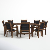 Fleur Round 8 - Person 63" Long Dining Set by Birch Lane