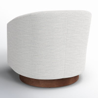 Bennett Upholstered Swivel Barrel Chair by AllModern
