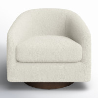 Bennett Upholstered Swivel Barrel Chair by AllModern