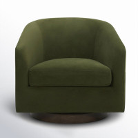 Bennett Upholstered Swivel Barrel Chair by AllModern