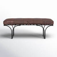 Magnolia Genuine Leather Bench by Joss and Main