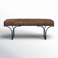Magnolia Genuine Leather Bench by Joss and Main