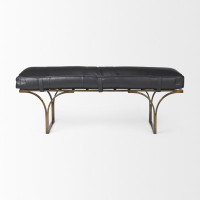 Magnolia Genuine Leather Bench by Joss and Main