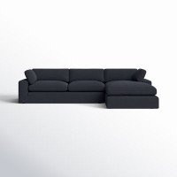 Asher 2 - Piece Upholstered Chaise Sectional by AllModern