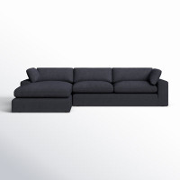 Asher 2 - Piece Upholstered Chaise Sectional by AllModern
